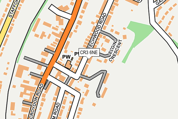 CR3 6NE map - OS OpenMap – Local (Ordnance Survey)