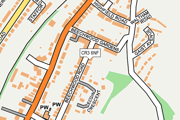 CR3 6NF map - OS OpenMap – Local (Ordnance Survey)