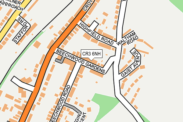 CR3 6NH map - OS OpenMap – Local (Ordnance Survey)