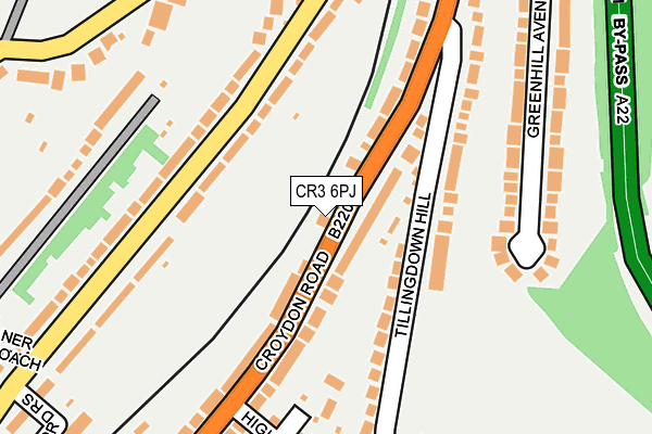 CR3 6PJ map - OS OpenMap – Local (Ordnance Survey)