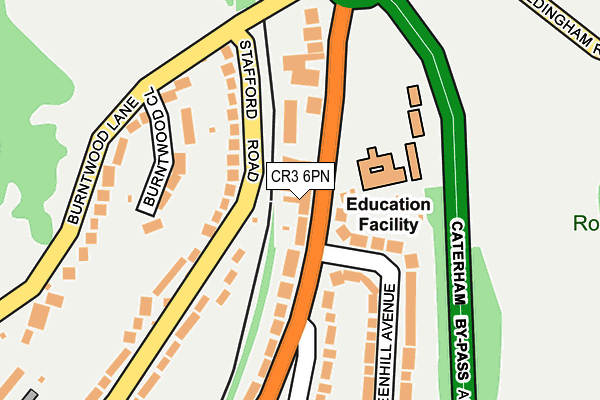 CR3 6PN map - OS OpenMap – Local (Ordnance Survey)