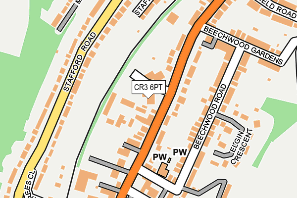 CR3 6PT map - OS OpenMap – Local (Ordnance Survey)