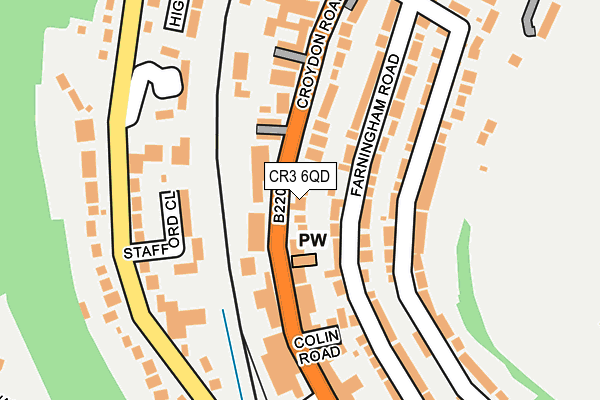 CR3 6QD map - OS OpenMap – Local (Ordnance Survey)