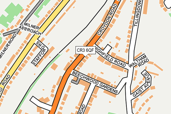 CR3 6QF map - OS OpenMap – Local (Ordnance Survey)