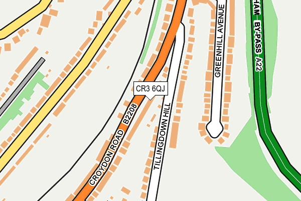 CR3 6QJ map - OS OpenMap – Local (Ordnance Survey)