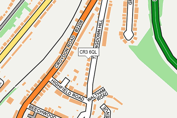 CR3 6QL map - OS OpenMap – Local (Ordnance Survey)