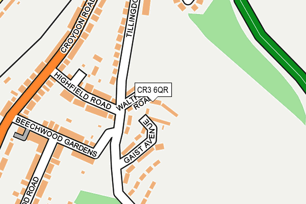 CR3 6QR map - OS OpenMap – Local (Ordnance Survey)
