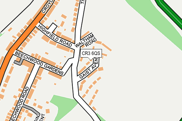 CR3 6QS map - OS OpenMap – Local (Ordnance Survey)