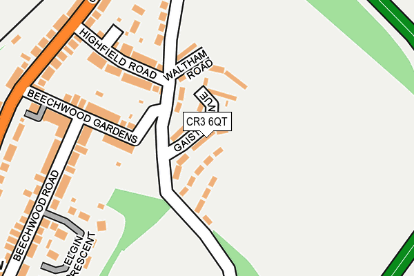 CR3 6QT map - OS OpenMap – Local (Ordnance Survey)