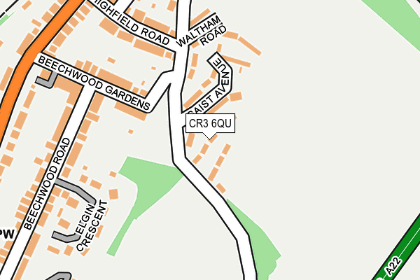 CR3 6QU map - OS OpenMap – Local (Ordnance Survey)