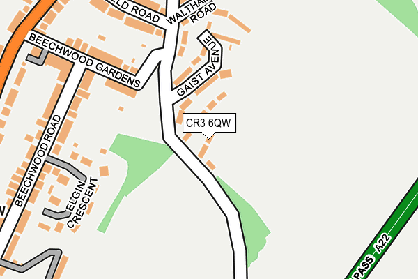 CR3 6QW map - OS OpenMap – Local (Ordnance Survey)
