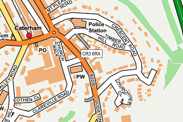 Map of 90-100 GODSTONE ROAD FREEHOLD LIMITED at local scale