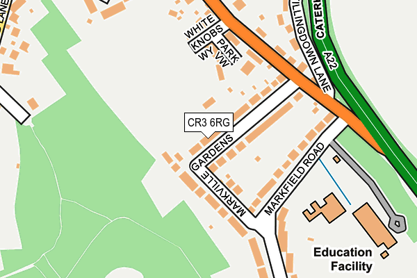 CR3 6RG map - OS OpenMap – Local (Ordnance Survey)