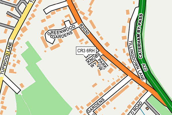 CR3 6RH map - OS OpenMap – Local (Ordnance Survey)