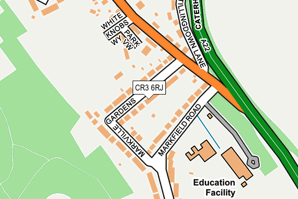 CR3 6RJ map - OS OpenMap – Local (Ordnance Survey)