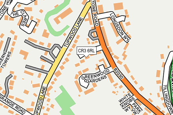 CR3 6RL map - OS OpenMap – Local (Ordnance Survey)
