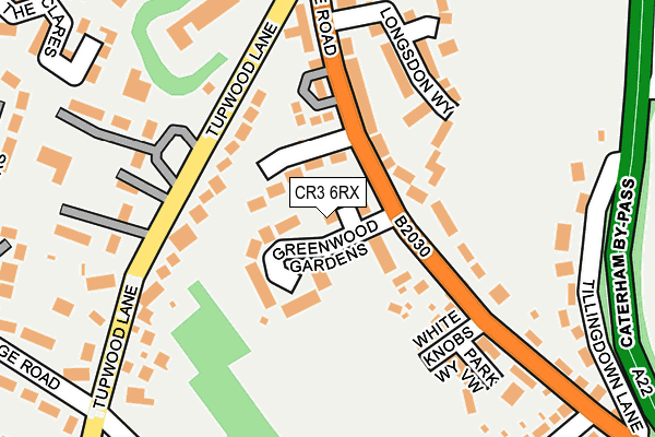 CR3 6RX map - OS OpenMap – Local (Ordnance Survey)