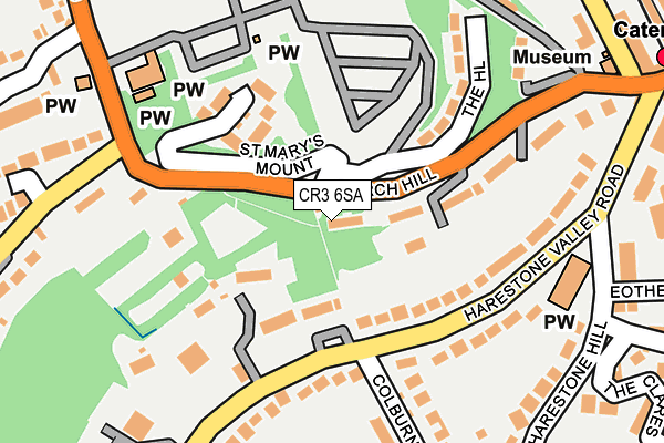CR3 6SA map - OS OpenMap – Local (Ordnance Survey)