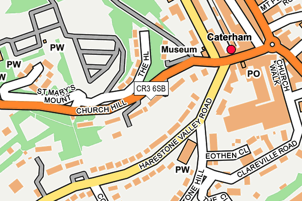 CR3 6SB map - OS OpenMap – Local (Ordnance Survey)