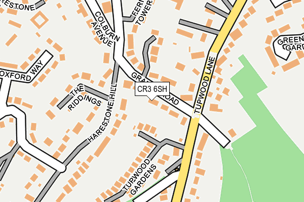 CR3 6SH map - OS OpenMap – Local (Ordnance Survey)