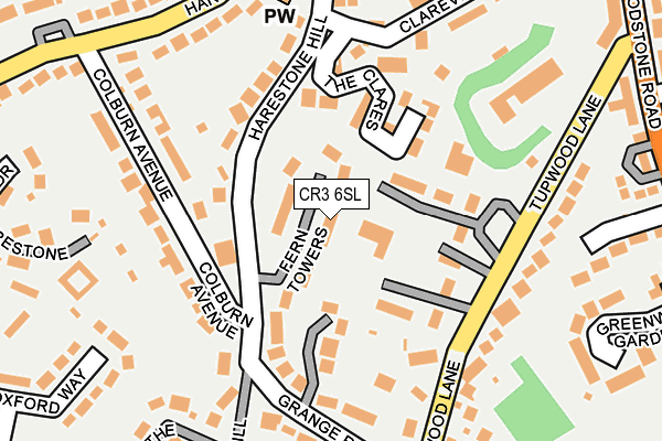 CR3 6SL map - OS OpenMap – Local (Ordnance Survey)