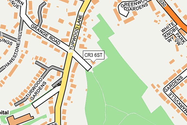 CR3 6ST map - OS OpenMap – Local (Ordnance Survey)