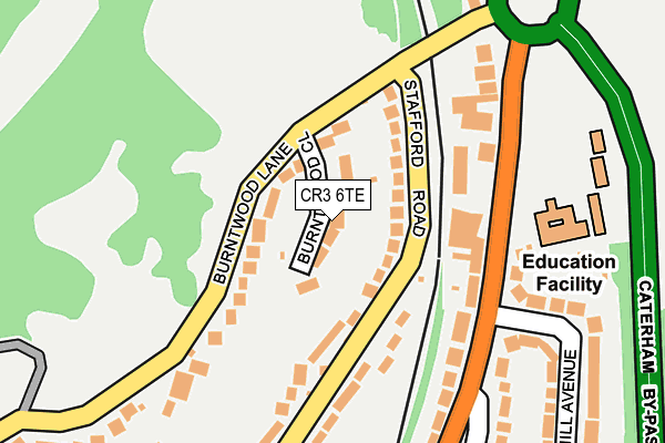 CR3 6TE map - OS OpenMap – Local (Ordnance Survey)