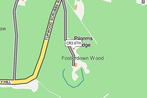 CR3 6TH map - OS OpenMap – Local (Ordnance Survey)