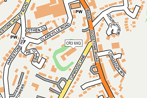 CR3 6XQ map - OS OpenMap – Local (Ordnance Survey)