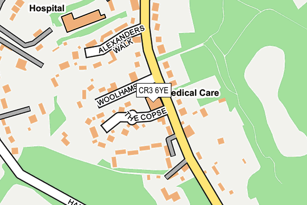 CR3 6YE map - OS OpenMap – Local (Ordnance Survey)