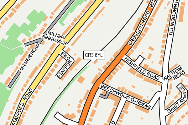 CR3 6YL map - OS OpenMap – Local (Ordnance Survey)