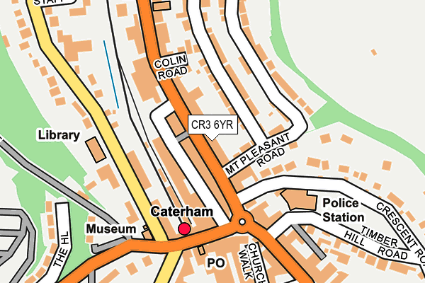 CR3 6YR map - OS OpenMap – Local (Ordnance Survey)