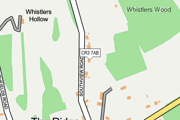 CR3 7AB map - OS OpenMap – Local (Ordnance Survey)