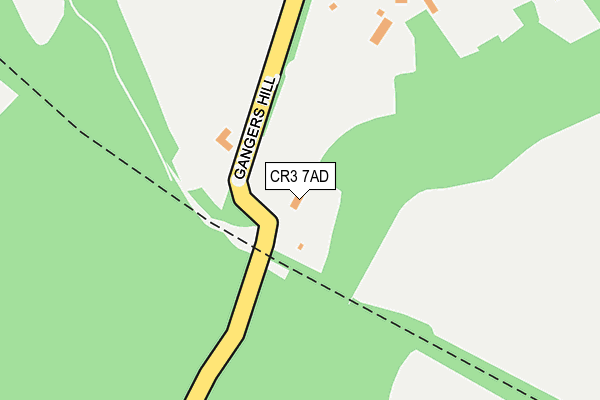 CR3 7AD map - OS OpenMap – Local (Ordnance Survey)