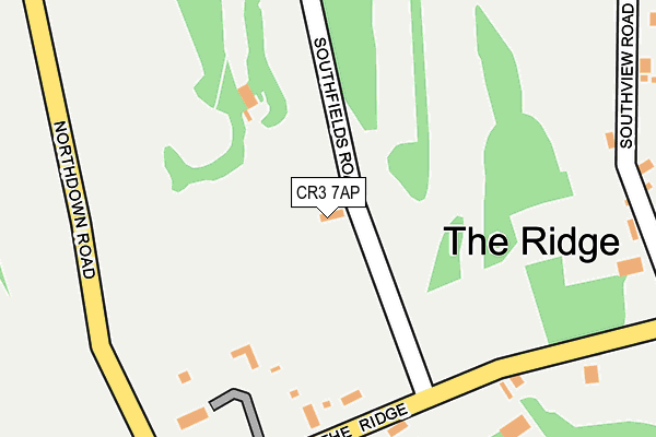 CR3 7AP map - OS OpenMap – Local (Ordnance Survey)