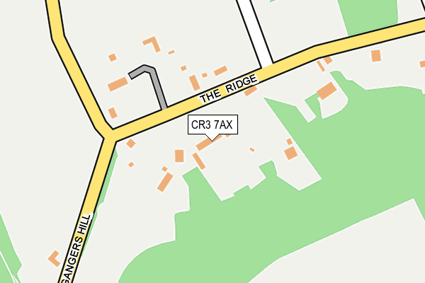CR3 7AX map - OS OpenMap – Local (Ordnance Survey)