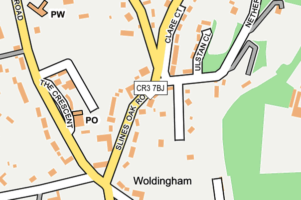 CR3 7BJ map - OS OpenMap – Local (Ordnance Survey)