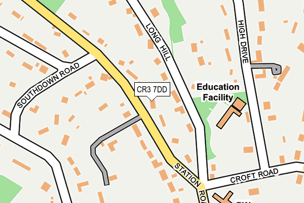 CR3 7DD map - OS OpenMap – Local (Ordnance Survey)