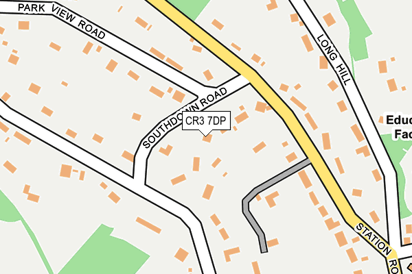 CR3 7DP map - OS OpenMap – Local (Ordnance Survey)