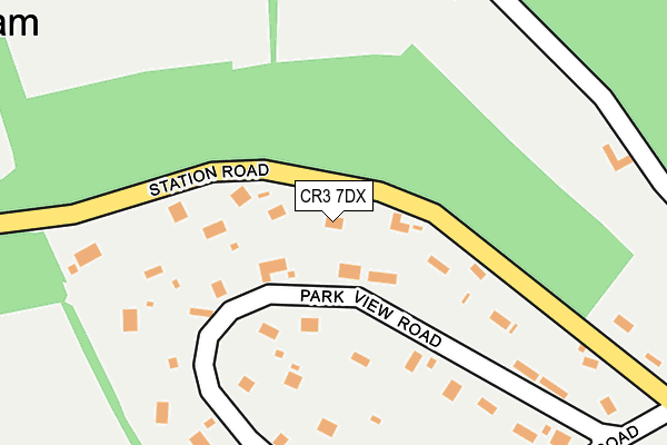CR3 7DX map - OS OpenMap – Local (Ordnance Survey)