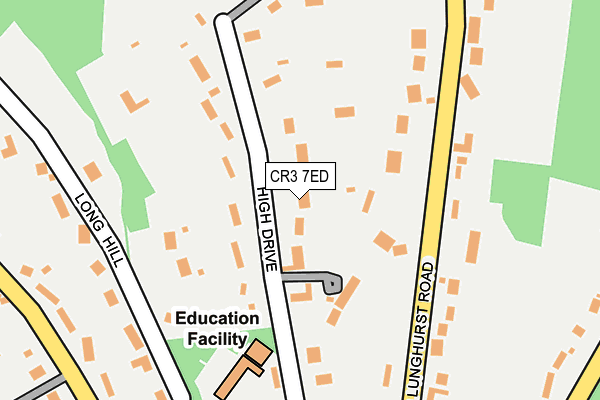 CR3 7ED map - OS OpenMap – Local (Ordnance Survey)