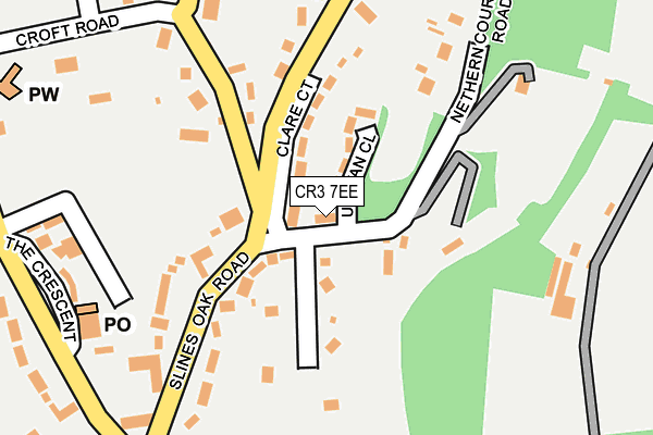 CR3 7EE map - OS OpenMap – Local (Ordnance Survey)