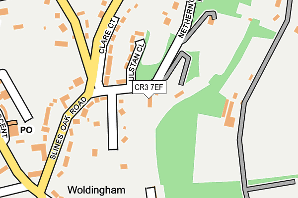 CR3 7EF map - OS OpenMap – Local (Ordnance Survey)