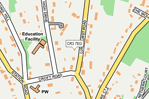 CR3 7EG map - OS OpenMap – Local (Ordnance Survey)