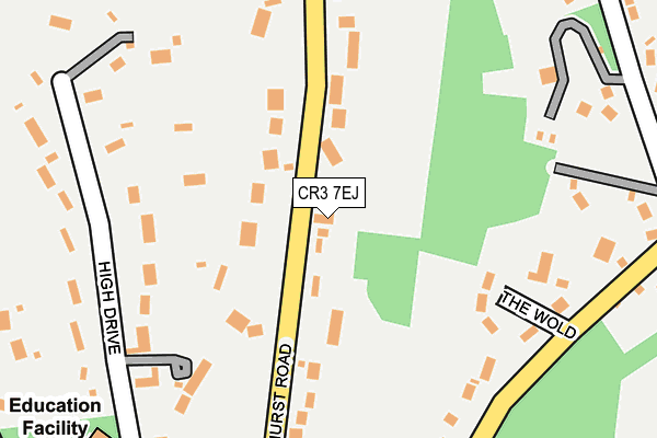 CR3 7EJ map - OS OpenMap – Local (Ordnance Survey)