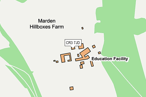 CR3 7JD map - OS OpenMap – Local (Ordnance Survey)