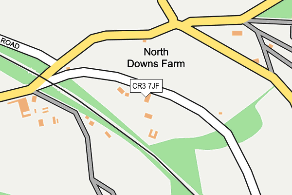 CR3 7JF map - OS OpenMap – Local (Ordnance Survey)