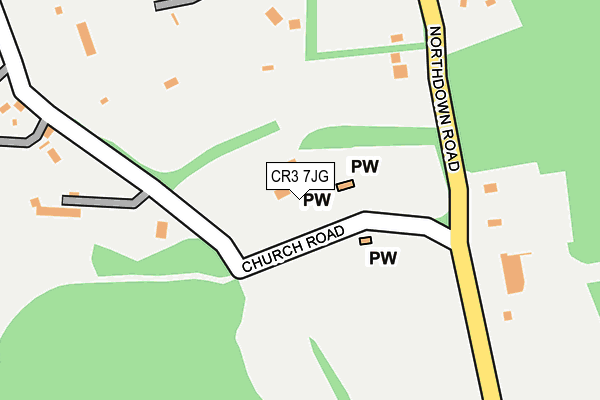 CR3 7JG map - OS OpenMap – Local (Ordnance Survey)