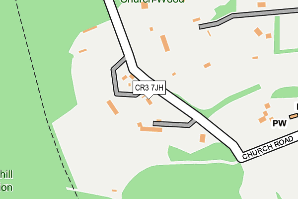 CR3 7JH map - OS OpenMap – Local (Ordnance Survey)