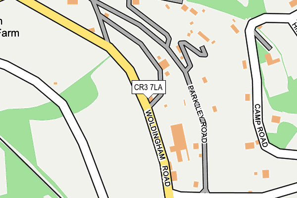 CR3 7LA map - OS OpenMap – Local (Ordnance Survey)